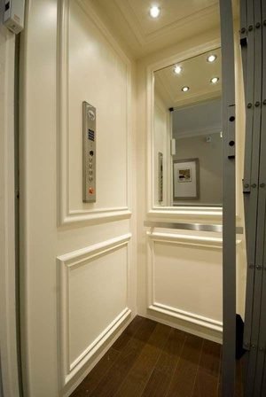Classic ivory panelled cabin